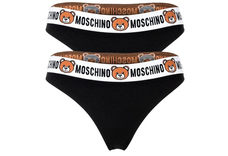 Moschino Slip Damen Slip 2er Pack Baumwollmischung (Packung, 2er Pack) von Moschino