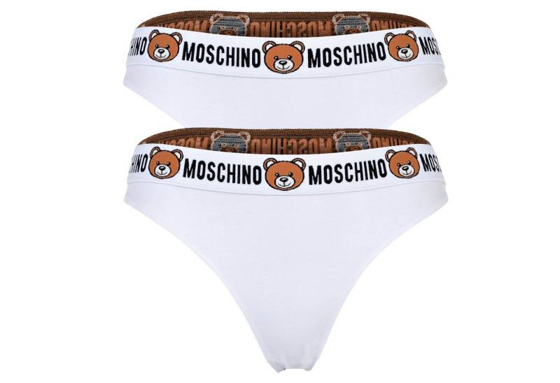 Moschino Slip Damen Slip 2er Pack Baumwollmischung (Packung, 2er Pack) von Moschino
