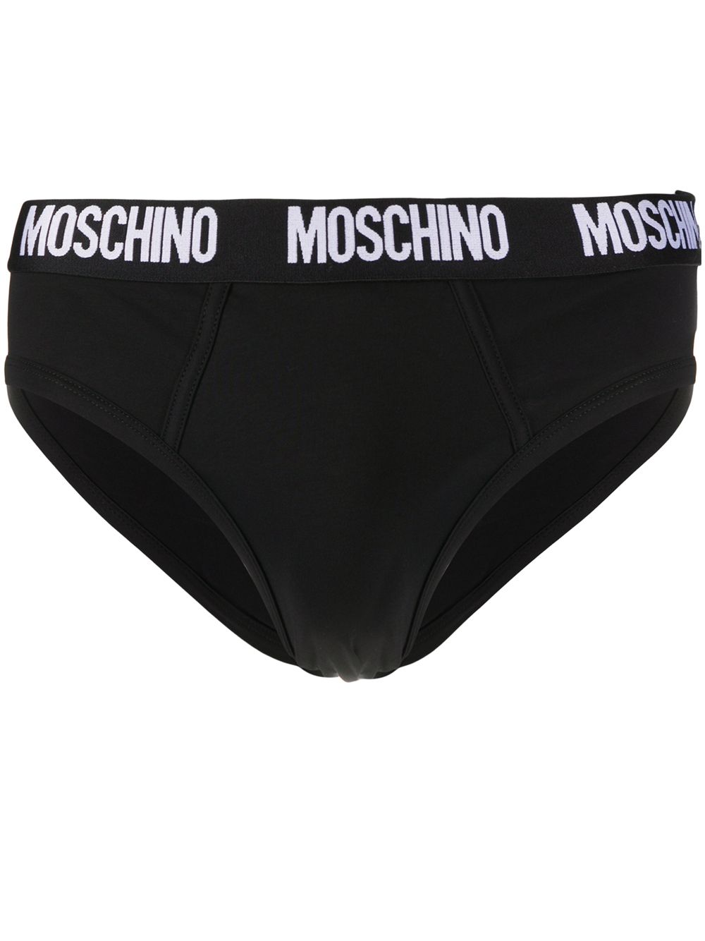 Moschino Slip mit Logo-Bund - Schwarz von Moschino