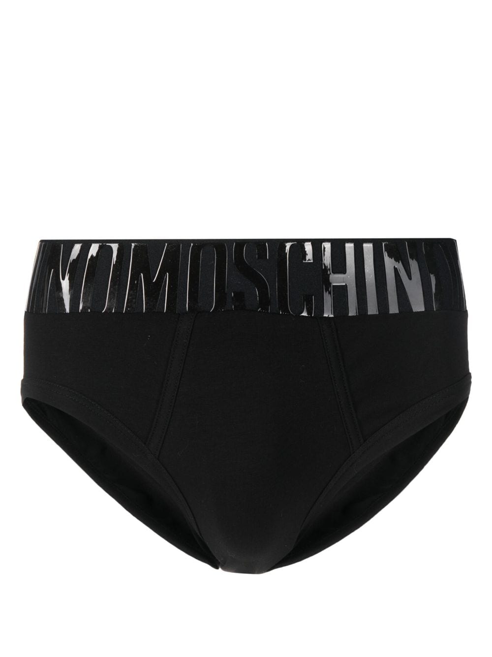Moschino Slip mit Logo-Print - Schwarz von Moschino