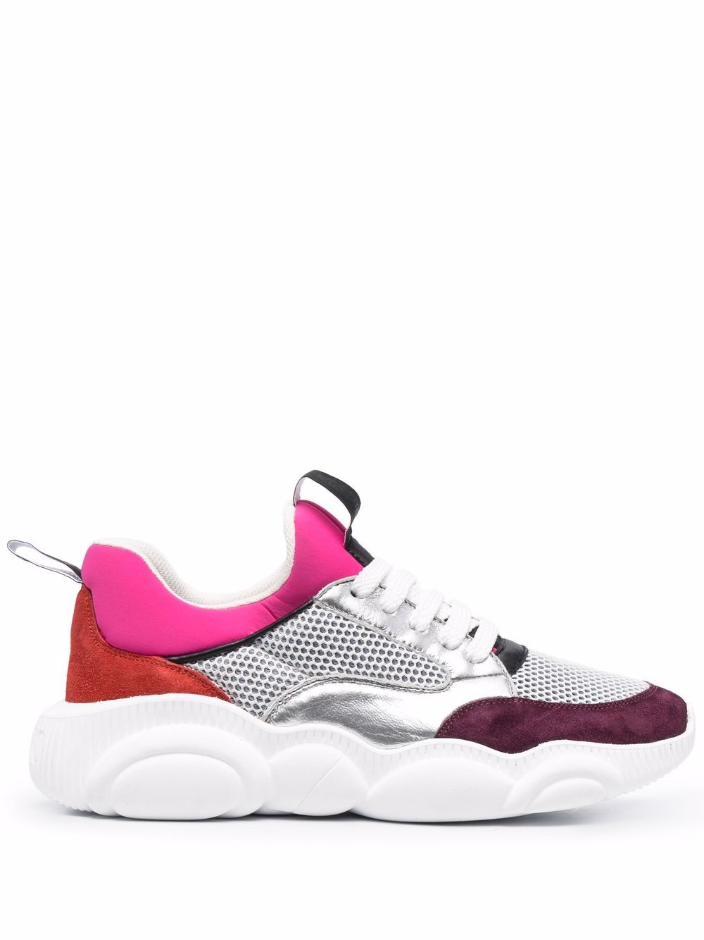 Moschino Sneakers in Colour-Block-Optik - Rosa von Moschino