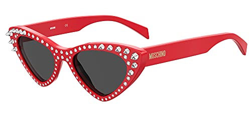 Moschino Sonnenbrillen MOS006/S/STR Red/Dark Grey 52/18/140 Damen von Moschino