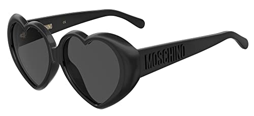 Moschino MOS128/S Black/Dark Grey 57/14/135 Damen Sonnenbrillen von Moschino