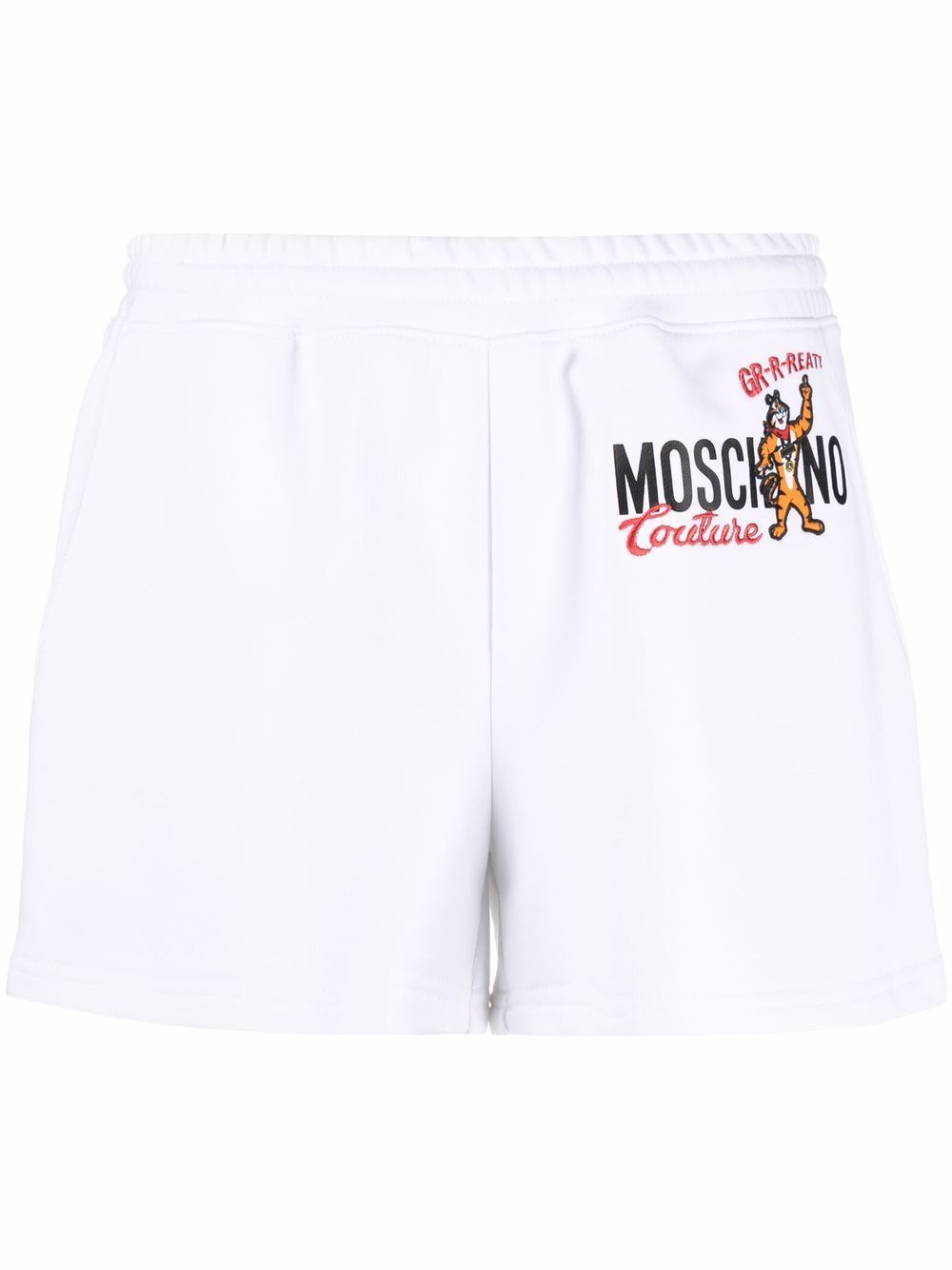 Moschino Sport-Shorts mit Logo-Print - Weiß von Moschino