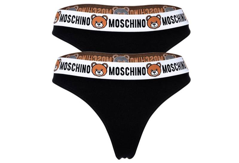Moschino String Damen String 2er Pack Baumwollmischung (Packung, 2er Pack) von Moschino