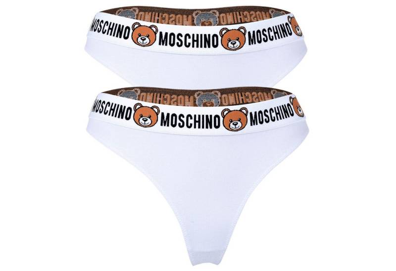 Moschino String Damen String 2er Pack Baumwollmischung (Packung, 2er Pack) von Moschino