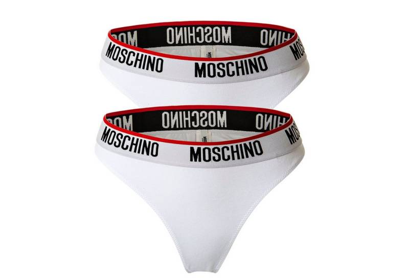 Moschino String Damen String 2er Pack Baumwollmischung (Packung, 2er Pack) von Moschino