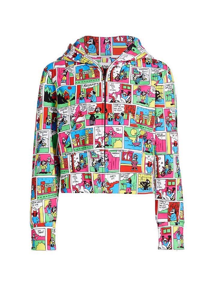 Moschino Sweatjacke Moschino Damen Pullover, Moschino Comics Prints HOODIE, Sweatjacke. von Moschino