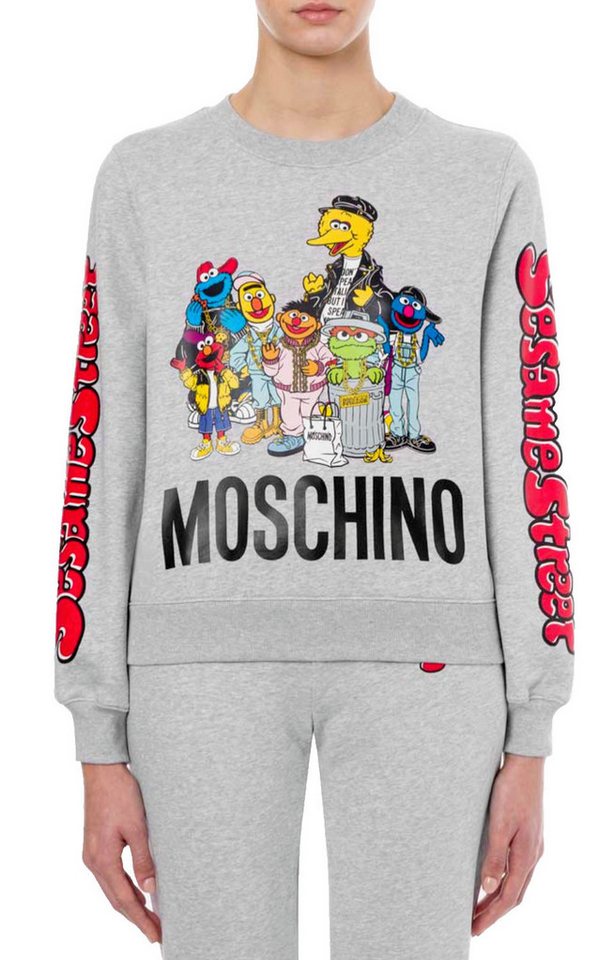 Moschino Sweatshirt X SESAME STREET Muppets Edition Besticht durch einen auffälligen Grafikdruck von Moschino