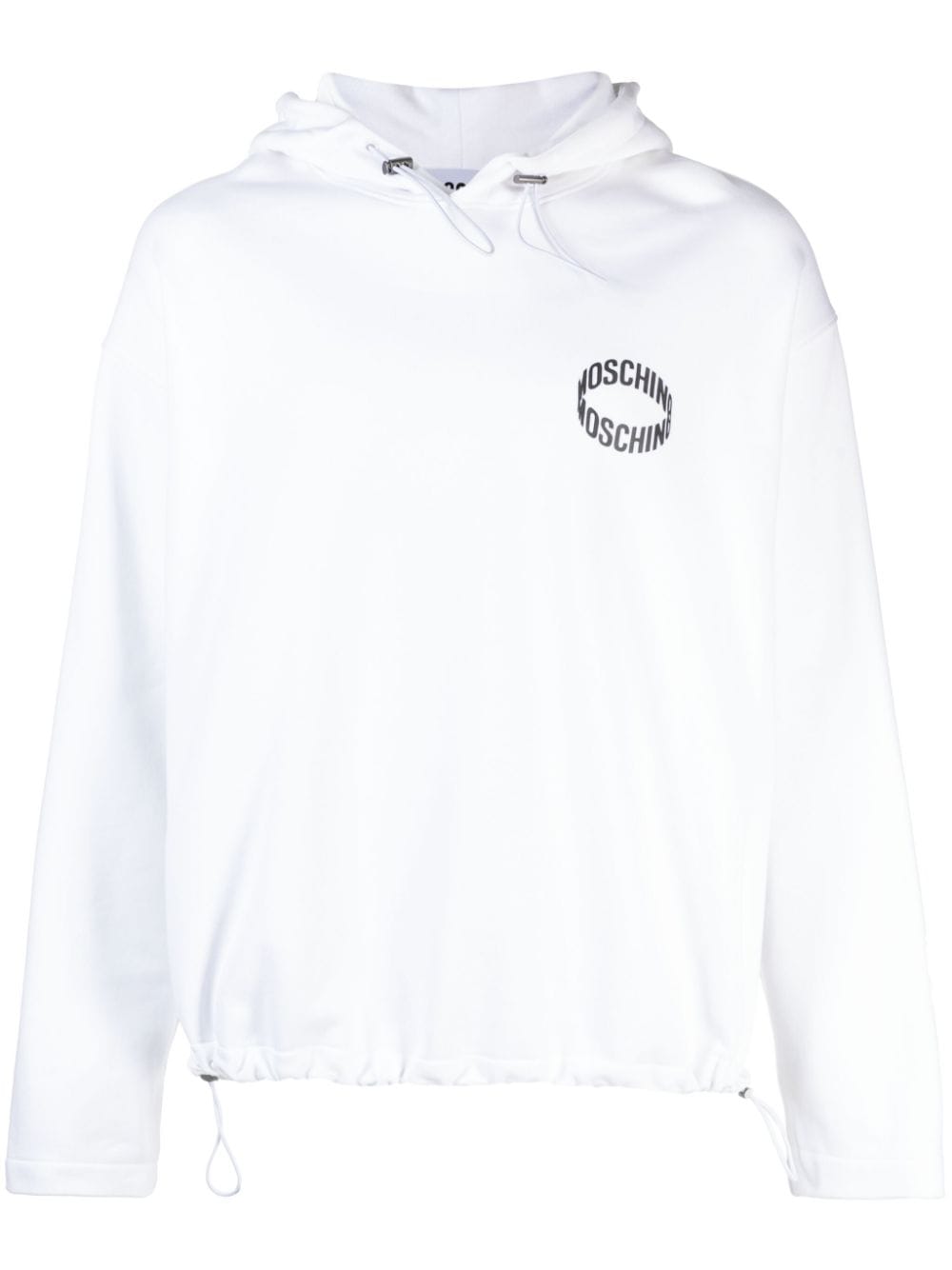 Moschino Sweatshirt aus Bio-Baumwolle mit Logo - Weiß von Moschino