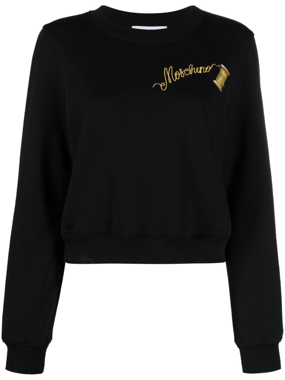 Moschino Sweatshirt mit Logo-Print - Schwarz von Moschino