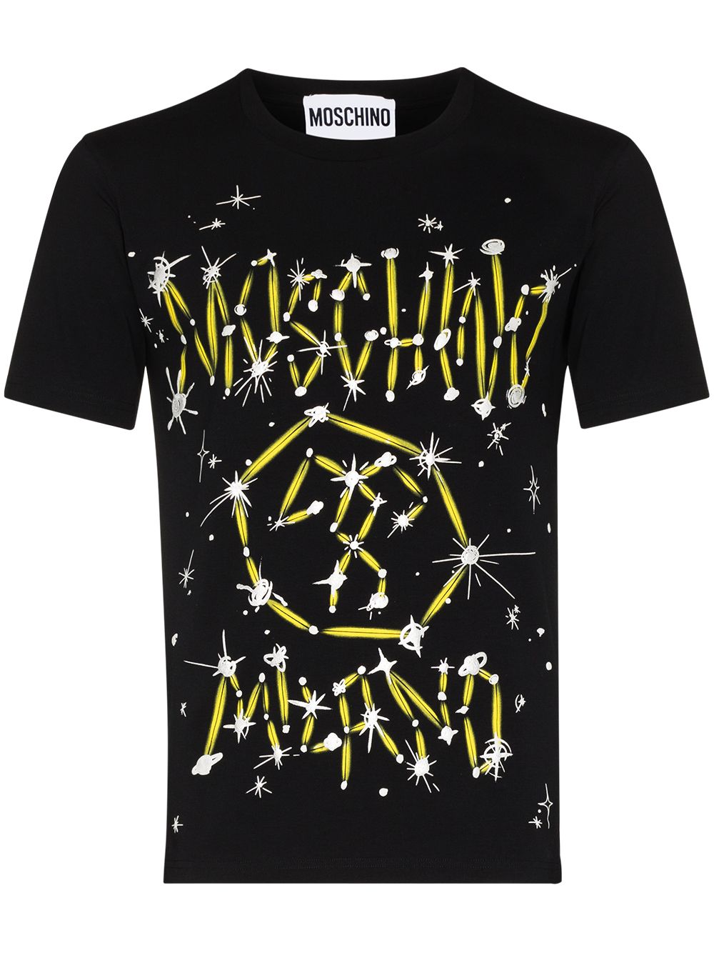 Moschino T-Shirt mit Galaxy-Logo - Schwarz von Moschino