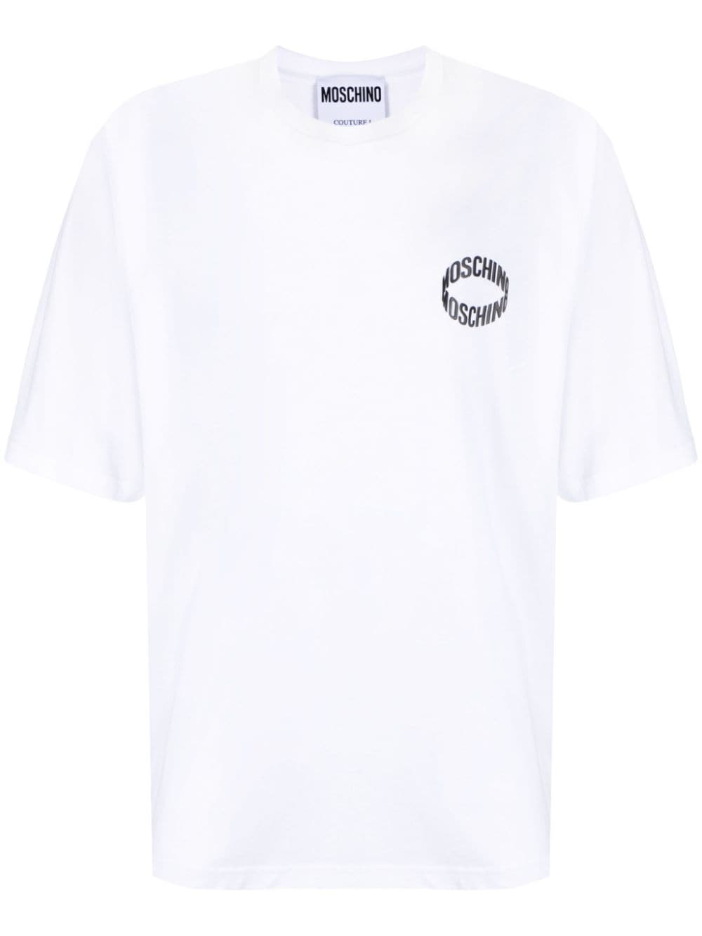 Moschino T-Shirt mit Logo-Prägung - Weiß von Moschino