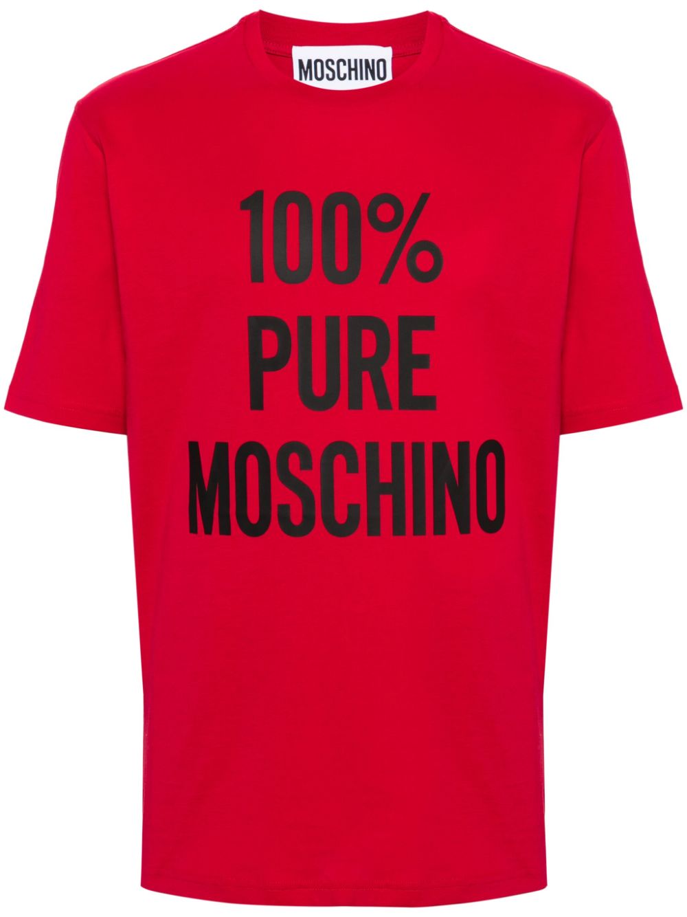 Moschino T-Shirt mit Logo-Print - Rot von Moschino