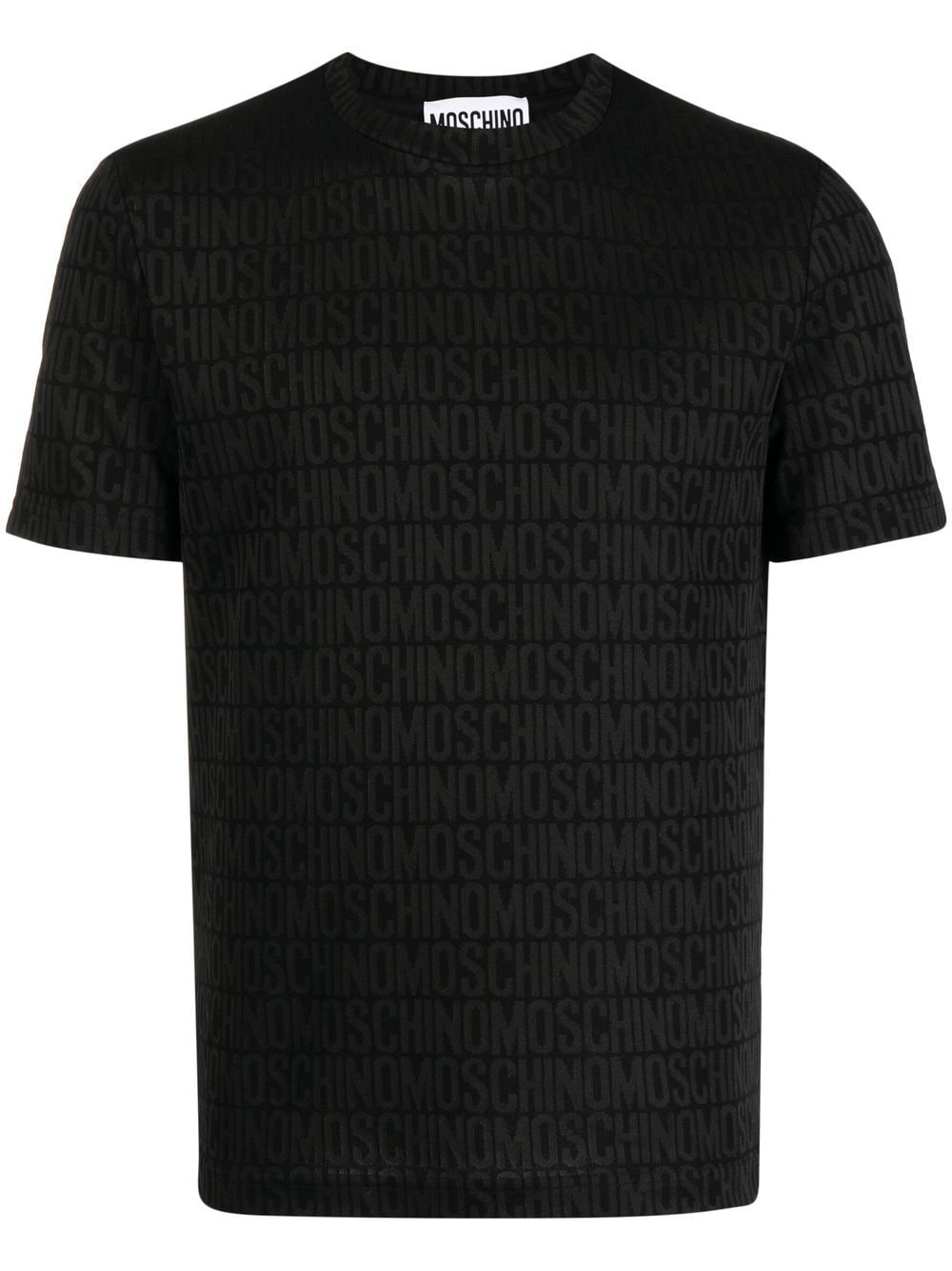 Moschino T-Shirt mit Logo-Print - Schwarz von Moschino