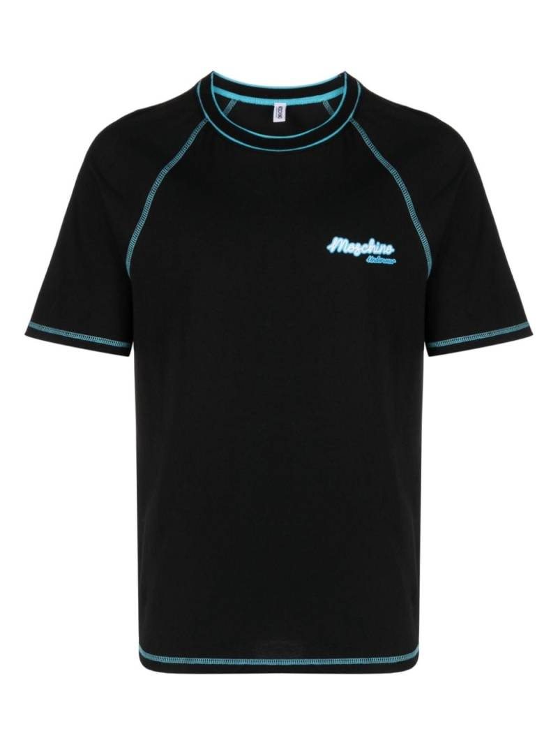 Moschino T-Shirt mit Logo-Print - Schwarz von Moschino