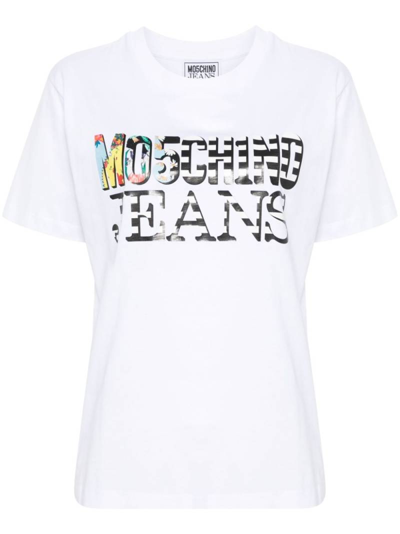 MOSCHINO JEANS T-Shirt mit Logo-Print - Weiß von MOSCHINO JEANS