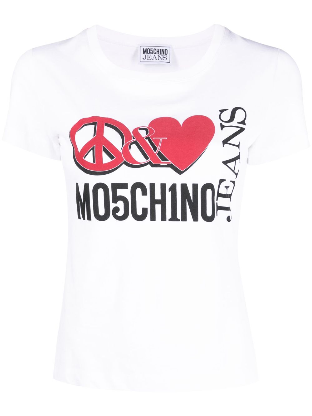 Moschino T-Shirt mit Logo-Print - Weiß von Moschino