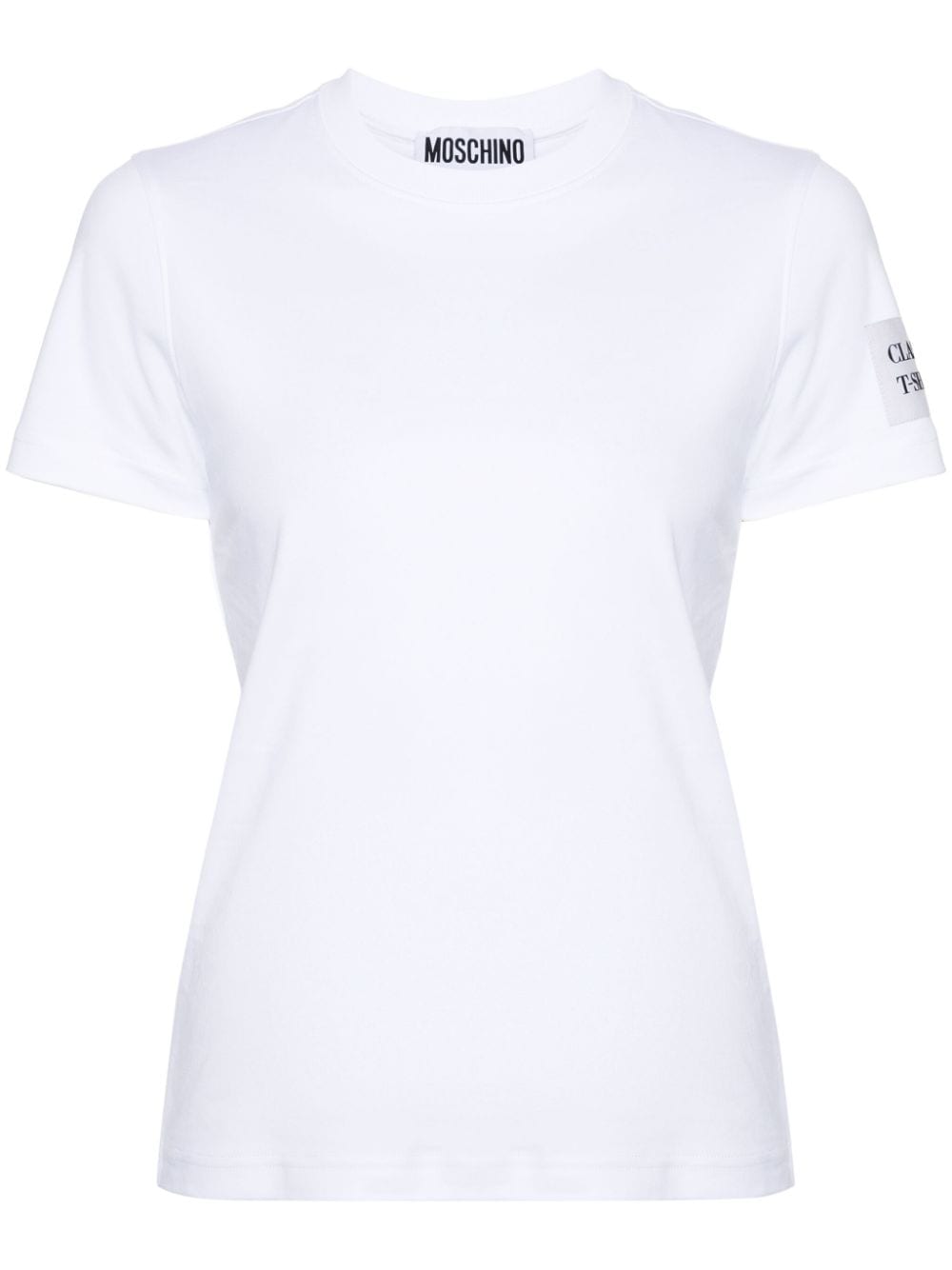 Moschino T-Shirt mit Logo-Stickerei - Weiß von Moschino