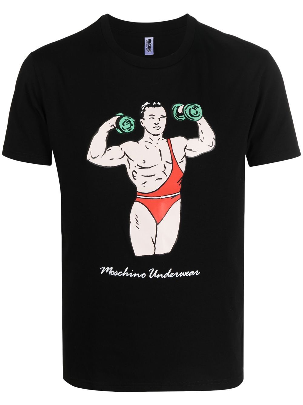 Moschino T-Shirt mit grafischem Print - Schwarz von Moschino