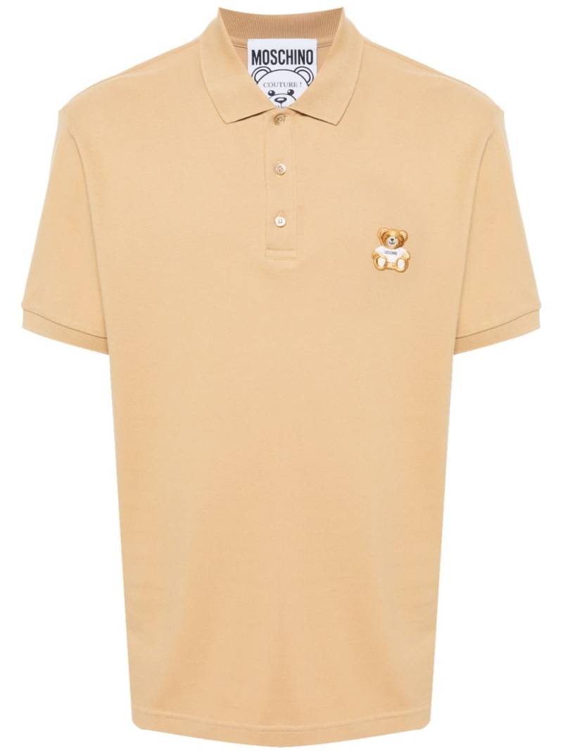 Moschino Poloshirt mit Teddy - Nude von Moschino