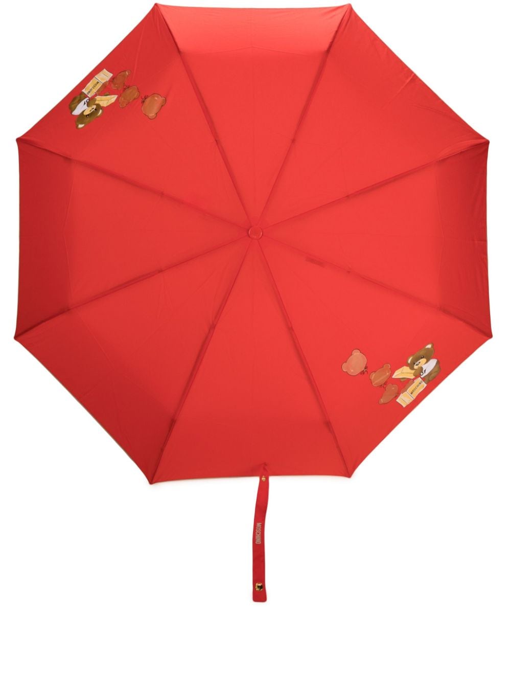 Moschino Regenschirm mit Teddy-Motiv - Rot von Moschino