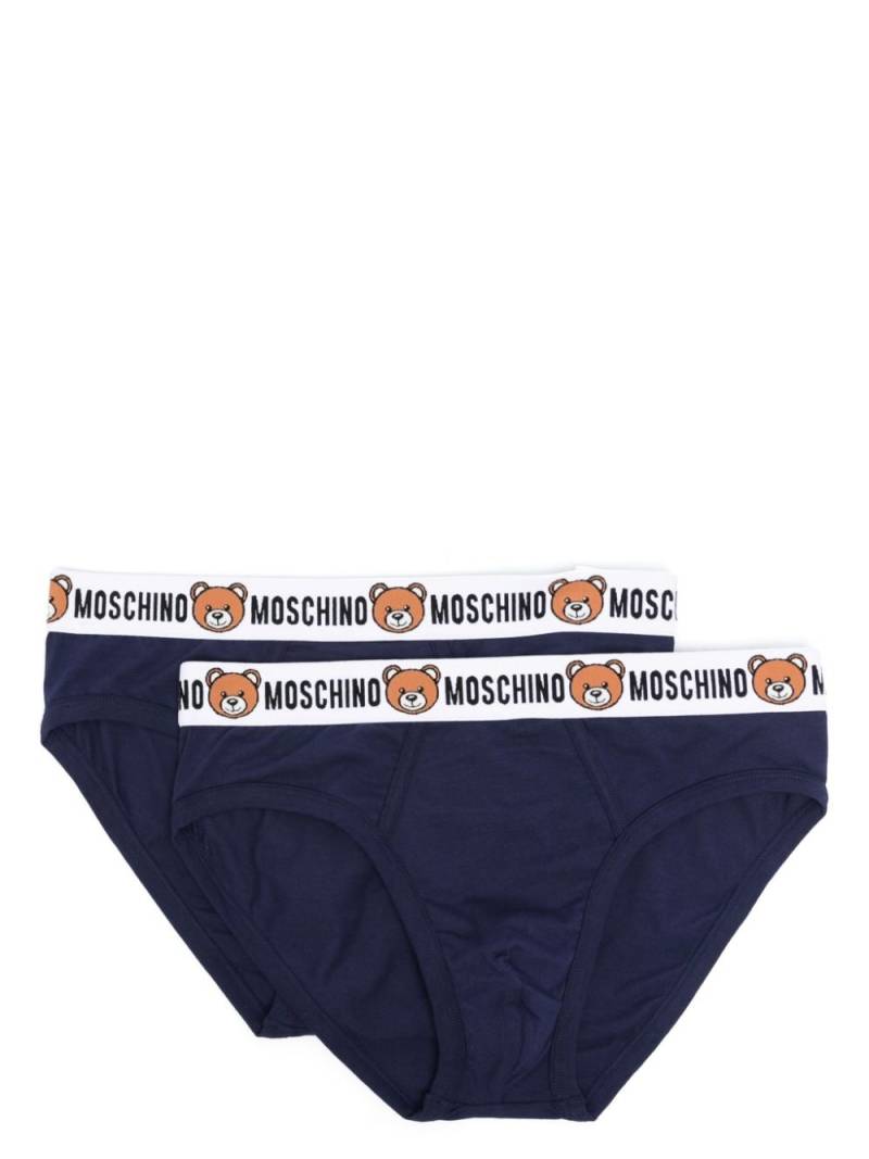 Moschino Set aus zwei Slips mit Teddy - Blau von Moschino