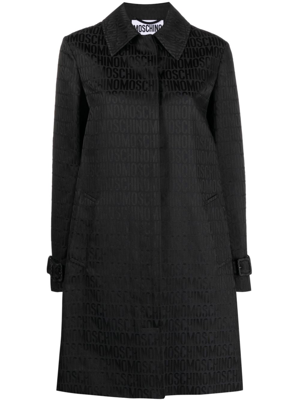 Moschino Trenchcoat mit Logo - Schwarz von Moschino