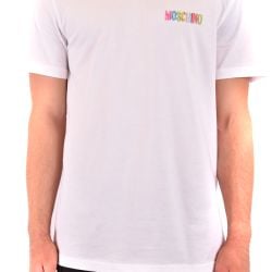 Moschino Weißes Herren T-shirt Mit Logo Aus Baumwolle von Moschino