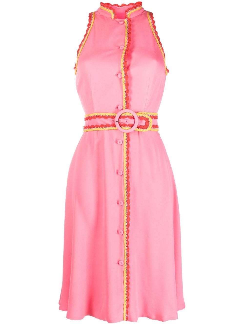 Moschino Hemdkleid mit Bindegürtel - Rosa von Moschino