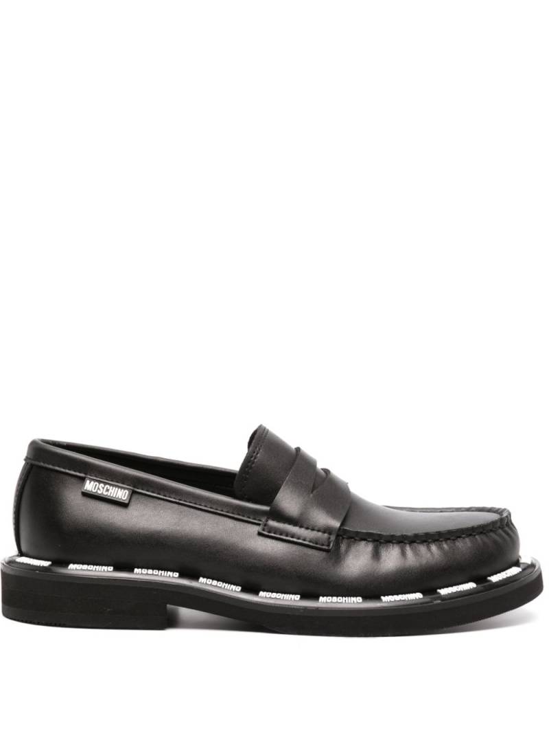 Moschino Loafer mit Logo - Schwarz von Moschino