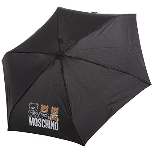 Moschino damen bear scribbles Regenschirm nero von Moschino