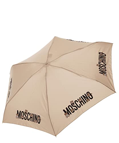 Moschino damen supermini Regenschirm dark beige von Moschino