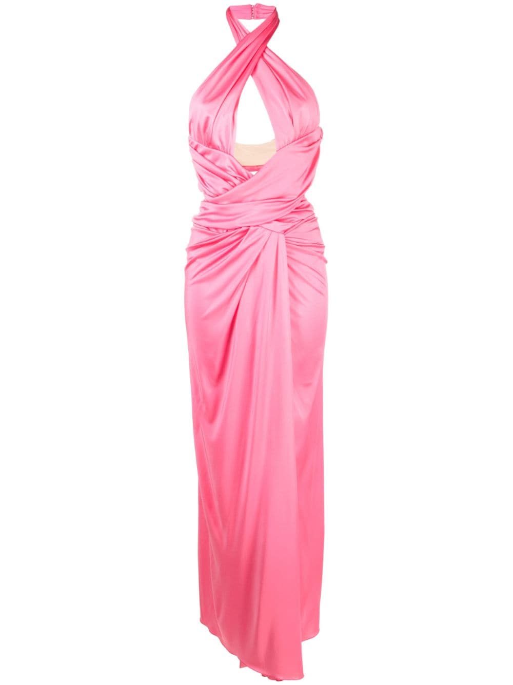 Moschino Maxikleid mit Neckholder - Rosa von Moschino