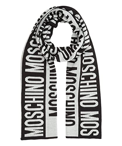 Moschino herren Wollschal black - grey von Moschino