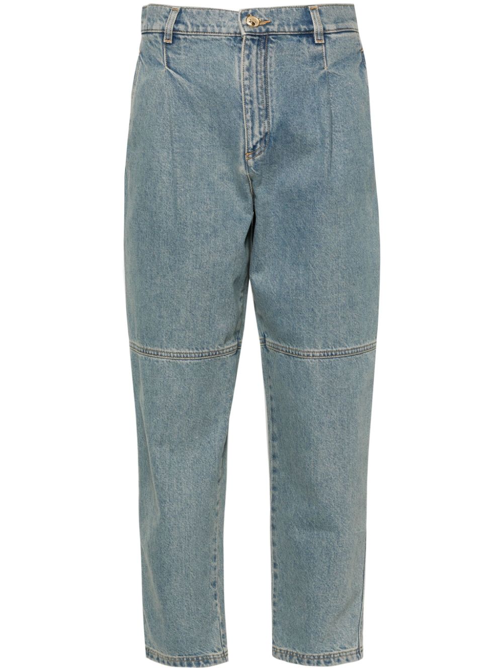 Moschino Hoch sitzende Tapered-Jeans - Blau von Moschino