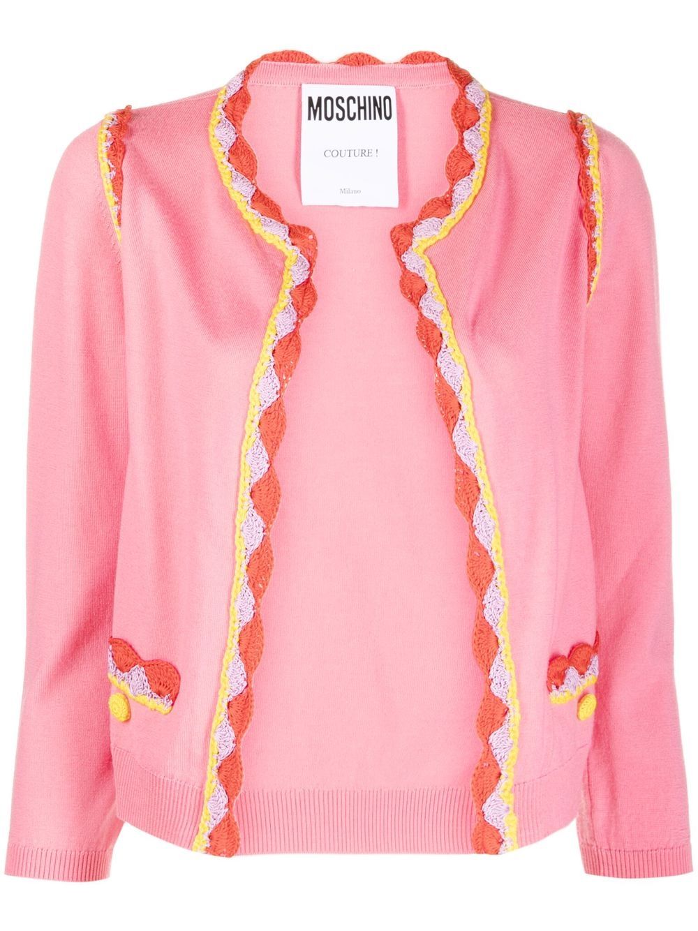 Moschino Cardigan mit rundem Ausschnitt - Rosa von Moschino