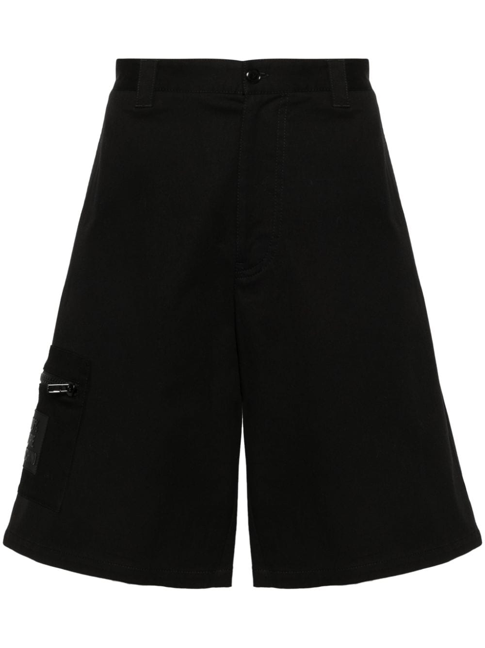 Moschino Badeshorts mit Logo-Applikation - Schwarz von Moschino