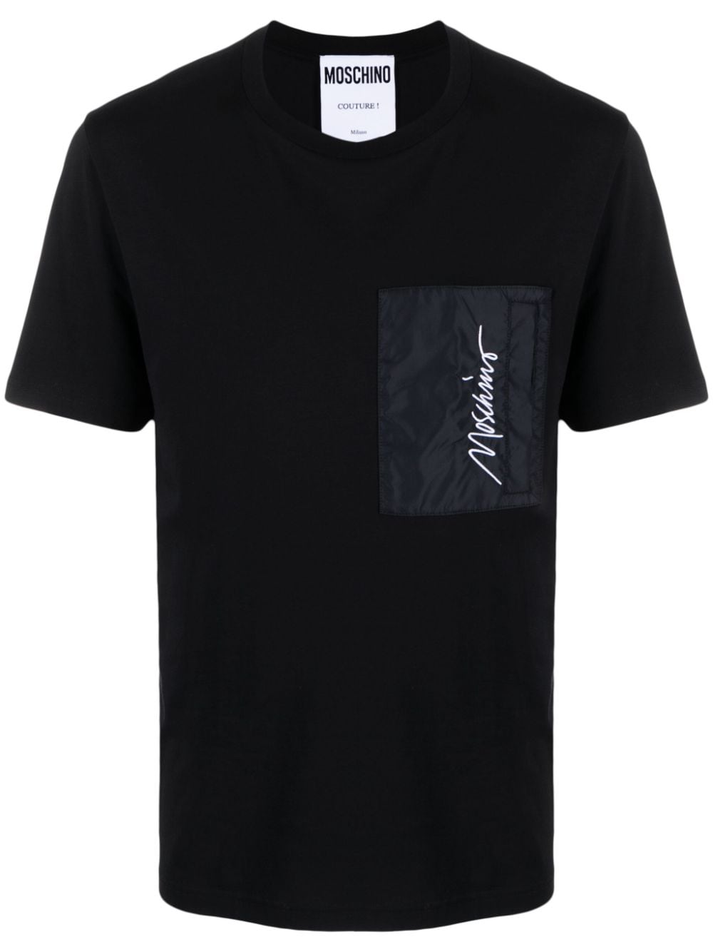 Moschino T-Shirt mit Logo-Stickerei - Schwarz von Moschino