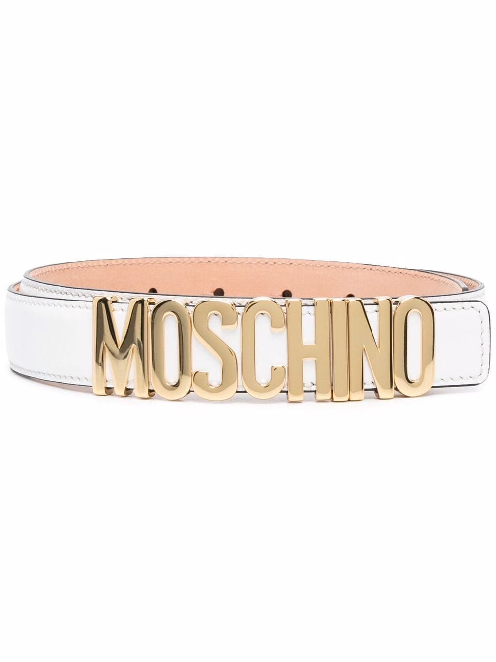 Moschino Klassischer Gürtel - Weiß von Moschino