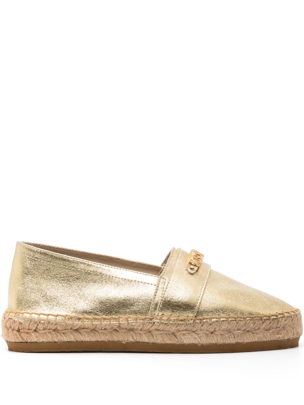 Moschino Espadrilles mit Logo - Gold von Moschino