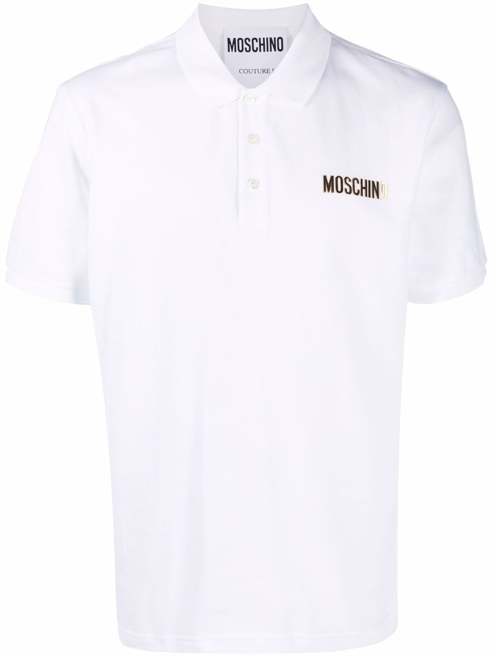 Moschino Poloshirt mit Logo-Print - Weiß von Moschino