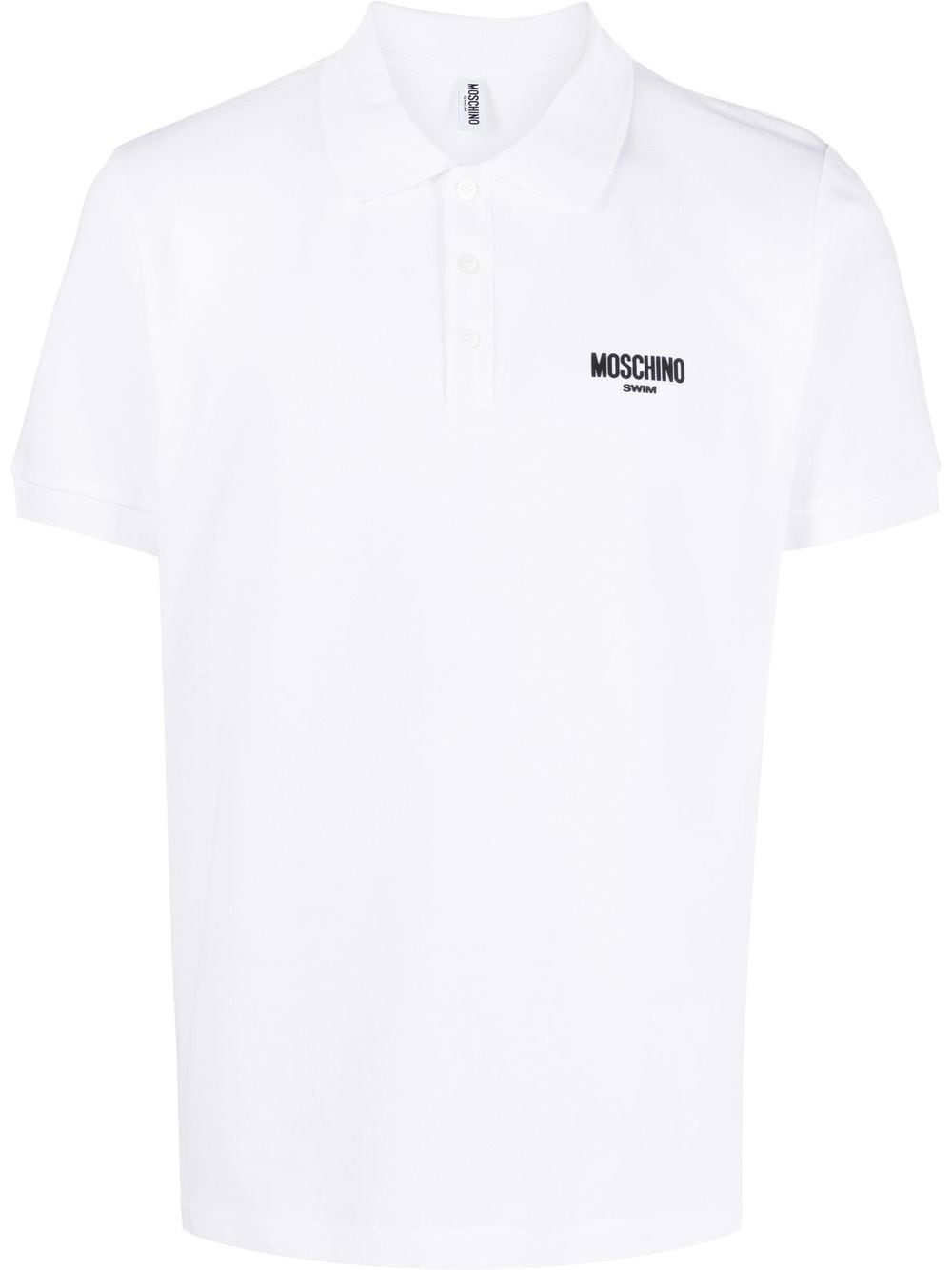 Moschino Poloshirt mit Logo-Print - Weiß von Moschino