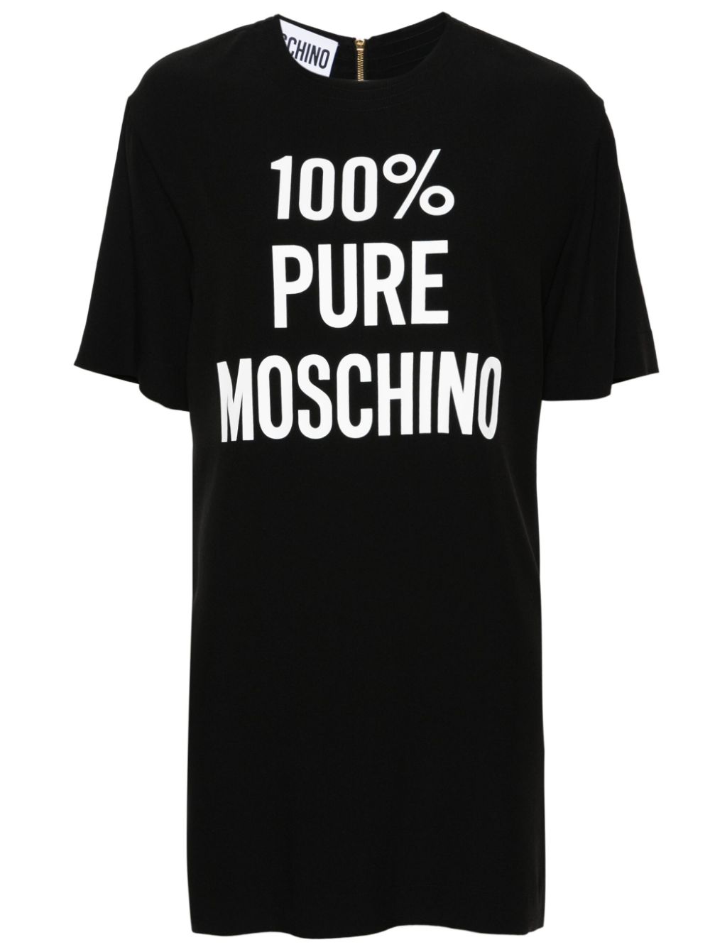 Moschino Minikleid mit Logo-Print - Schwarz von Moschino