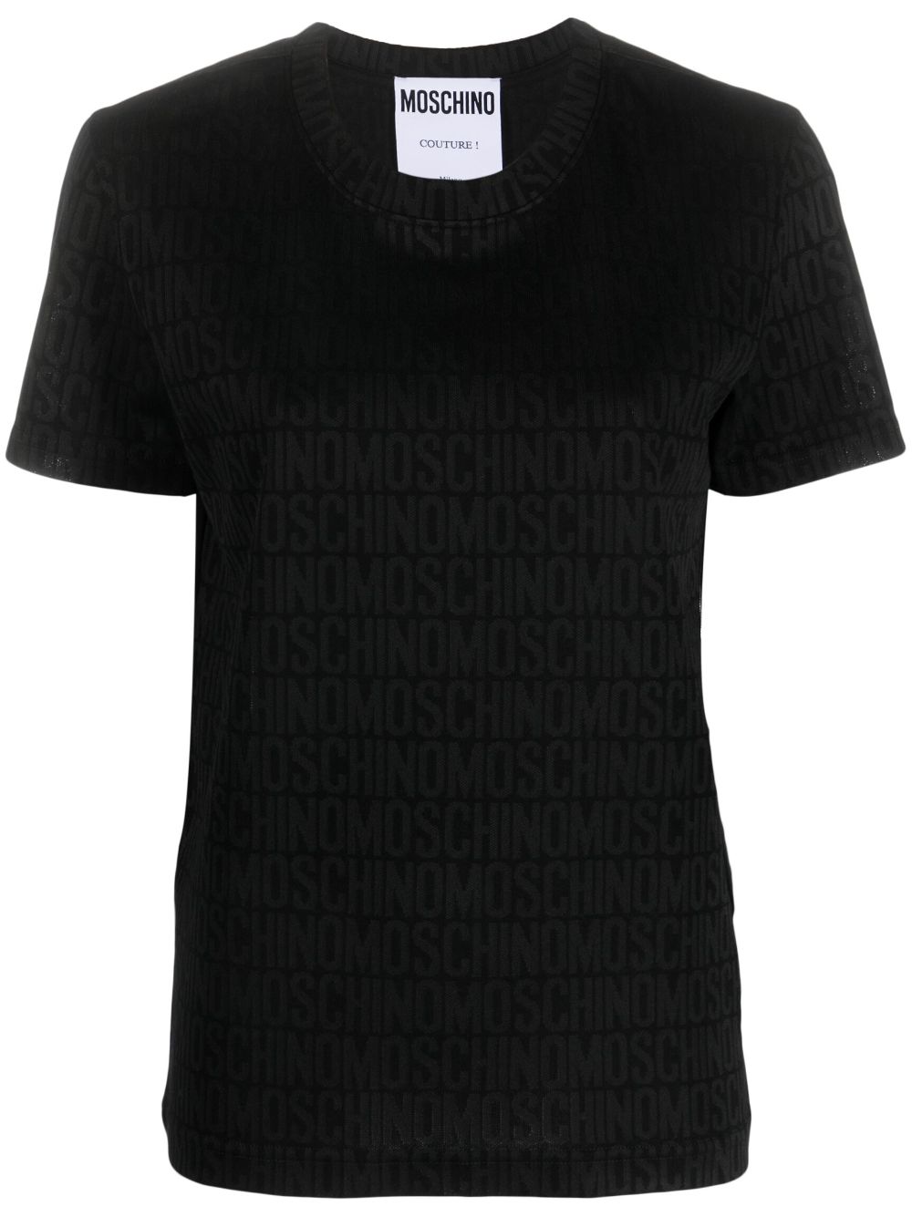 Moschino T-Shirt mit Logo-Print - Schwarz von Moschino