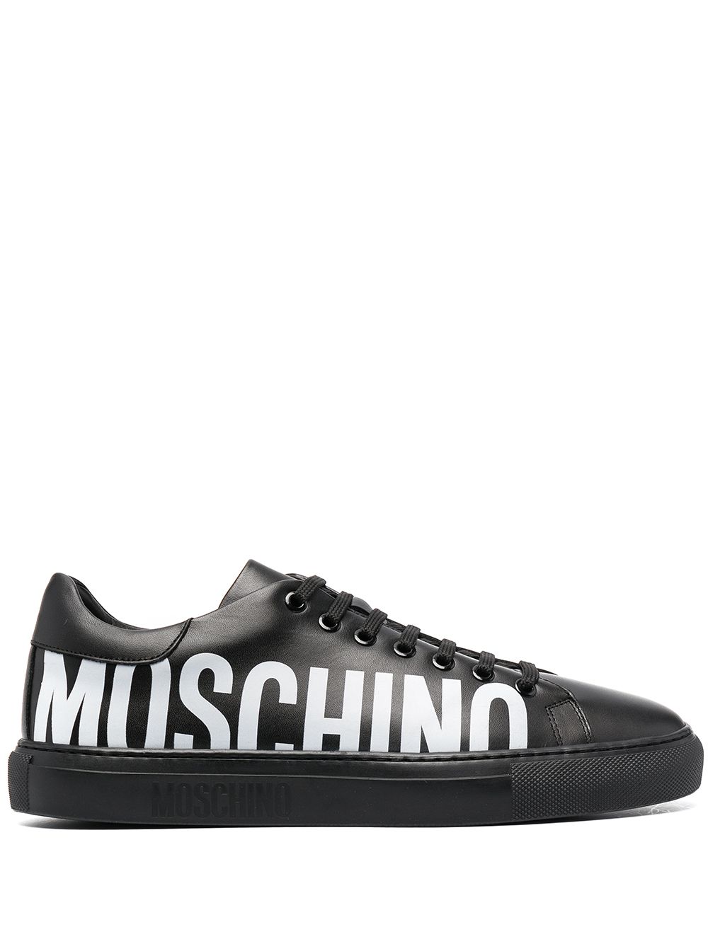 Moschino Sneakers mit Logo-Print - Schwarz von Moschino