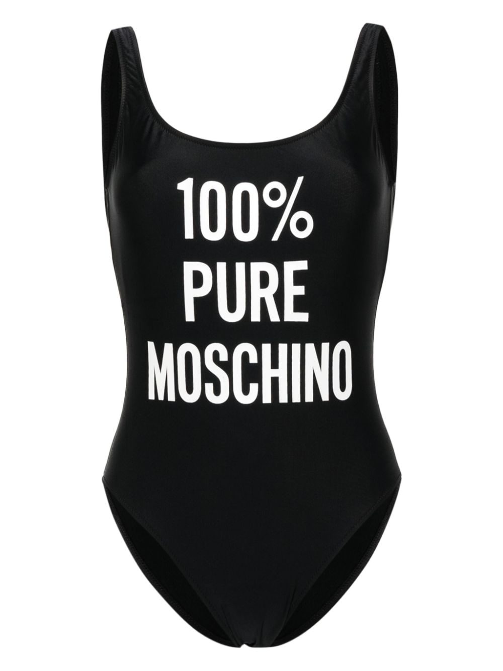 Moschino Badeanzug mit Logo-Print - Schwarz von Moschino