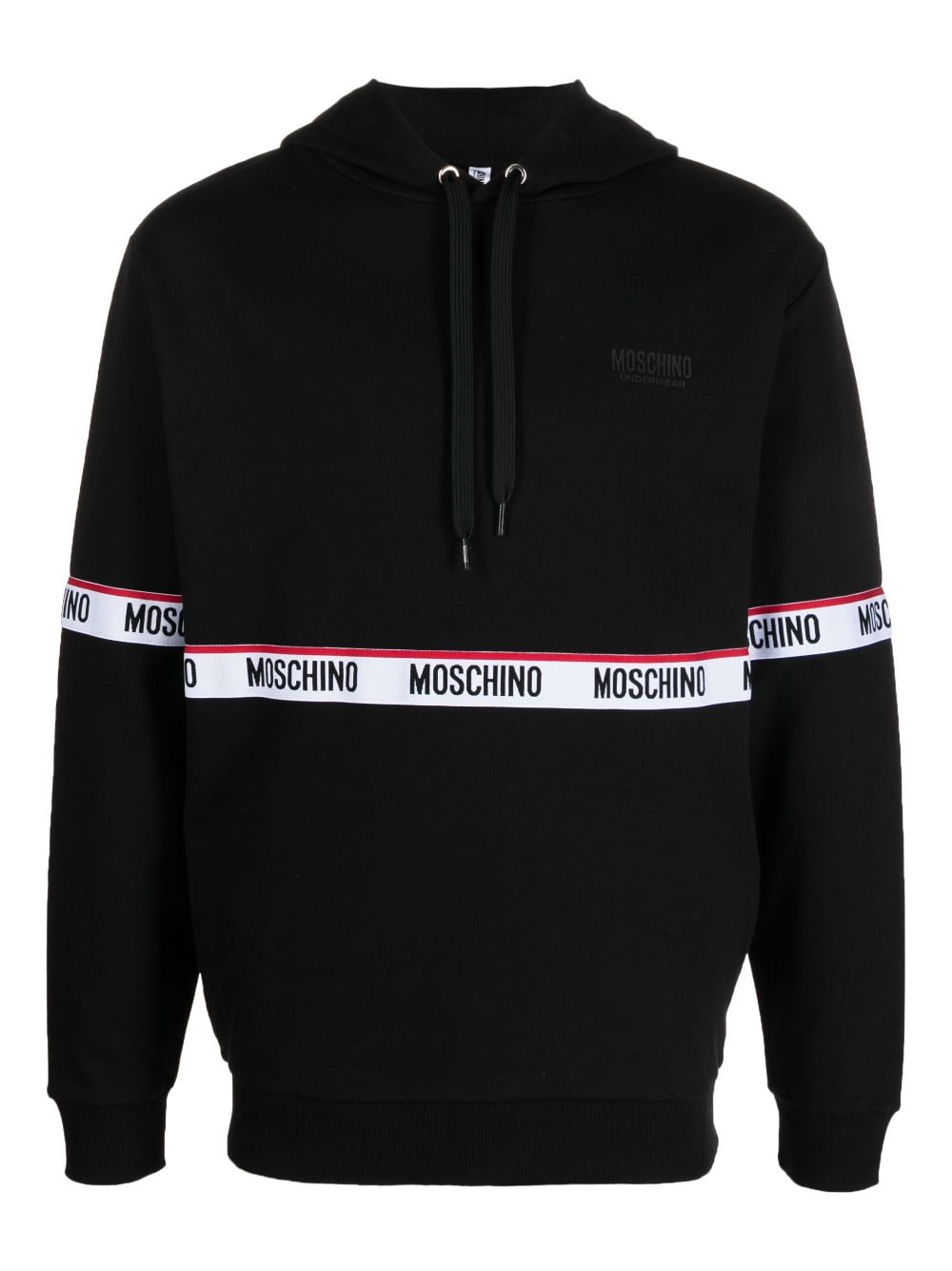 Moschino Hoodie mit Logo-Streifen - Schwarz von Moschino