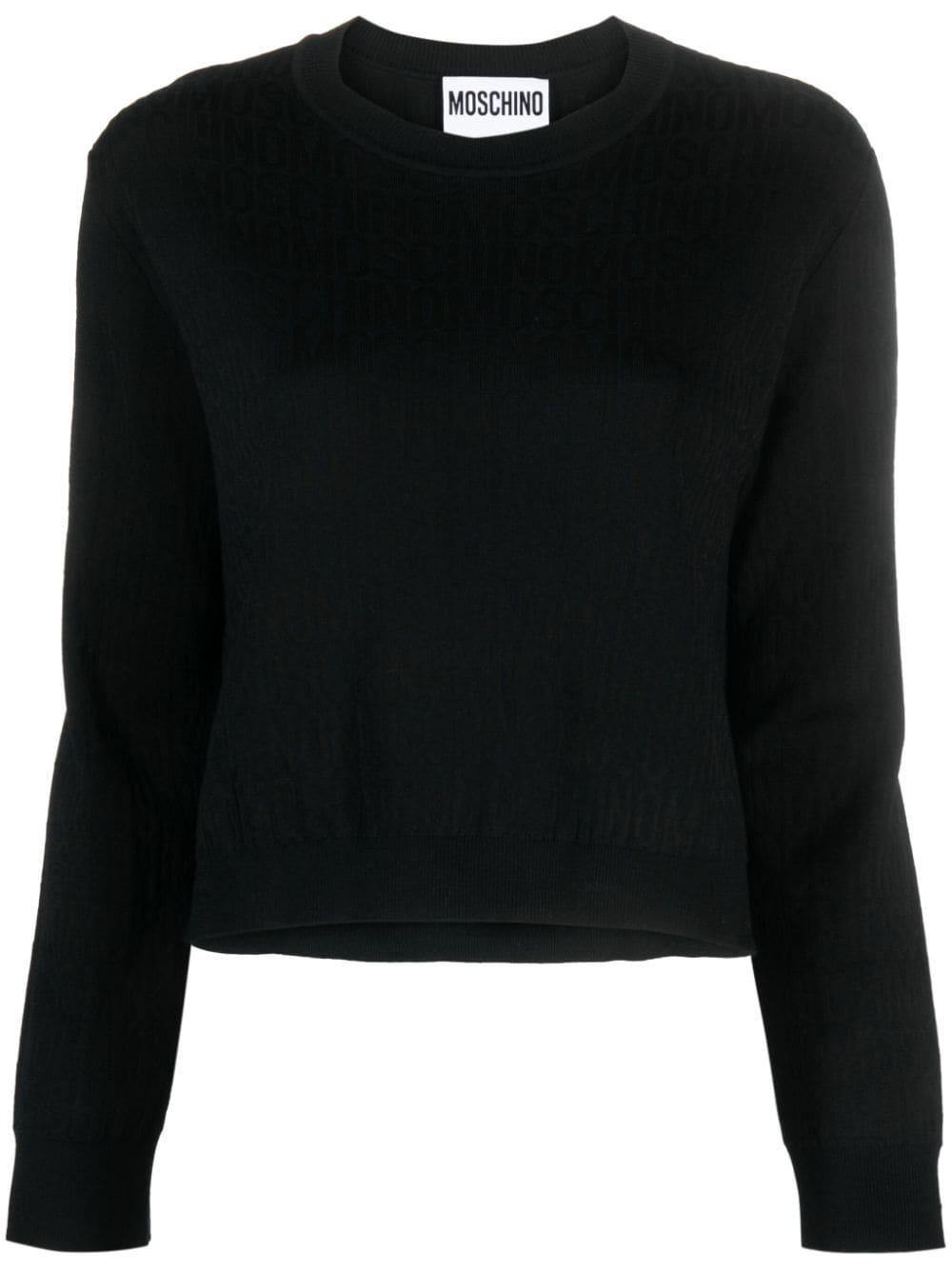 Moschino Pullover mit Monogramm - Schwarz von Moschino