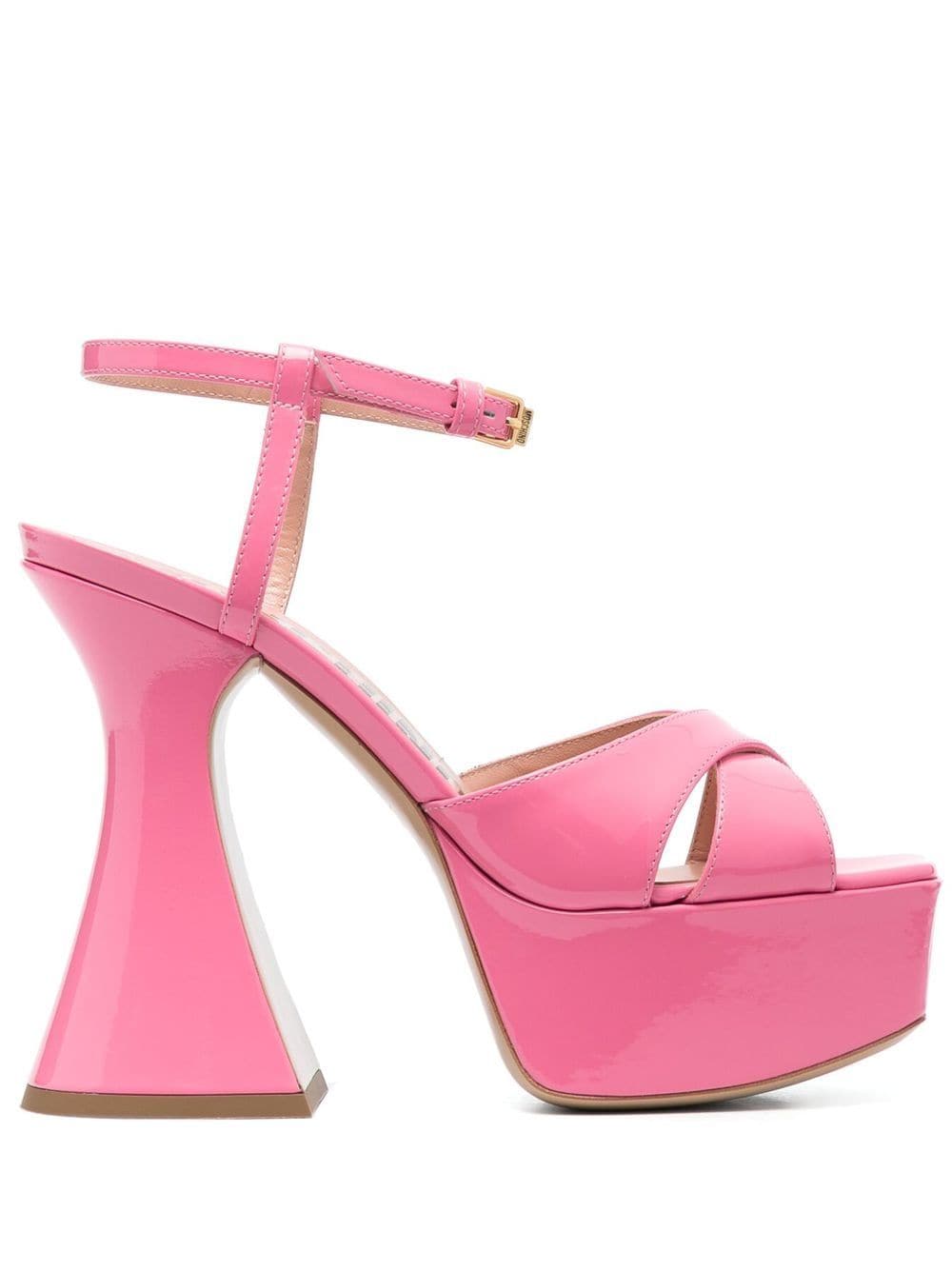 Moschino Sandalen mit Plateau - Rosa von Moschino